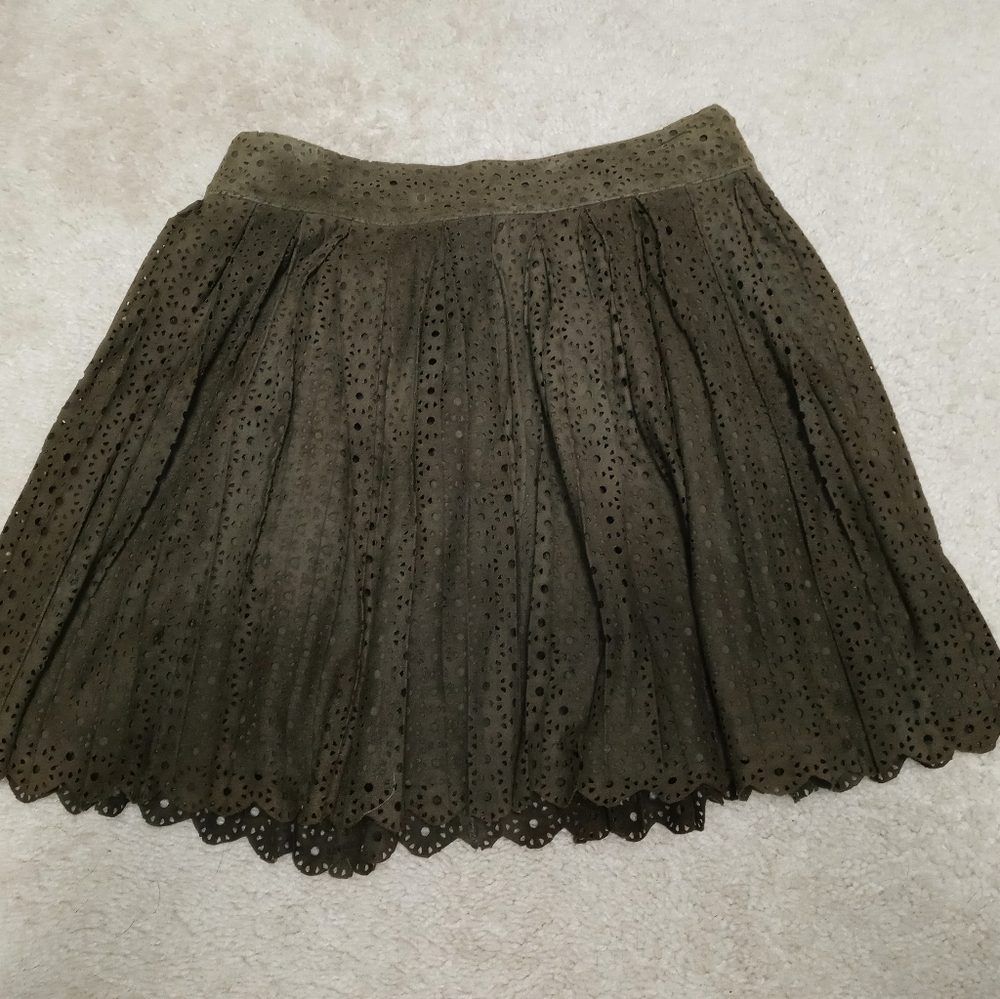 Fossil leather mini skirt